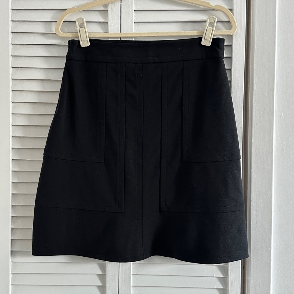 Missimo Casual Black A-line Skirt